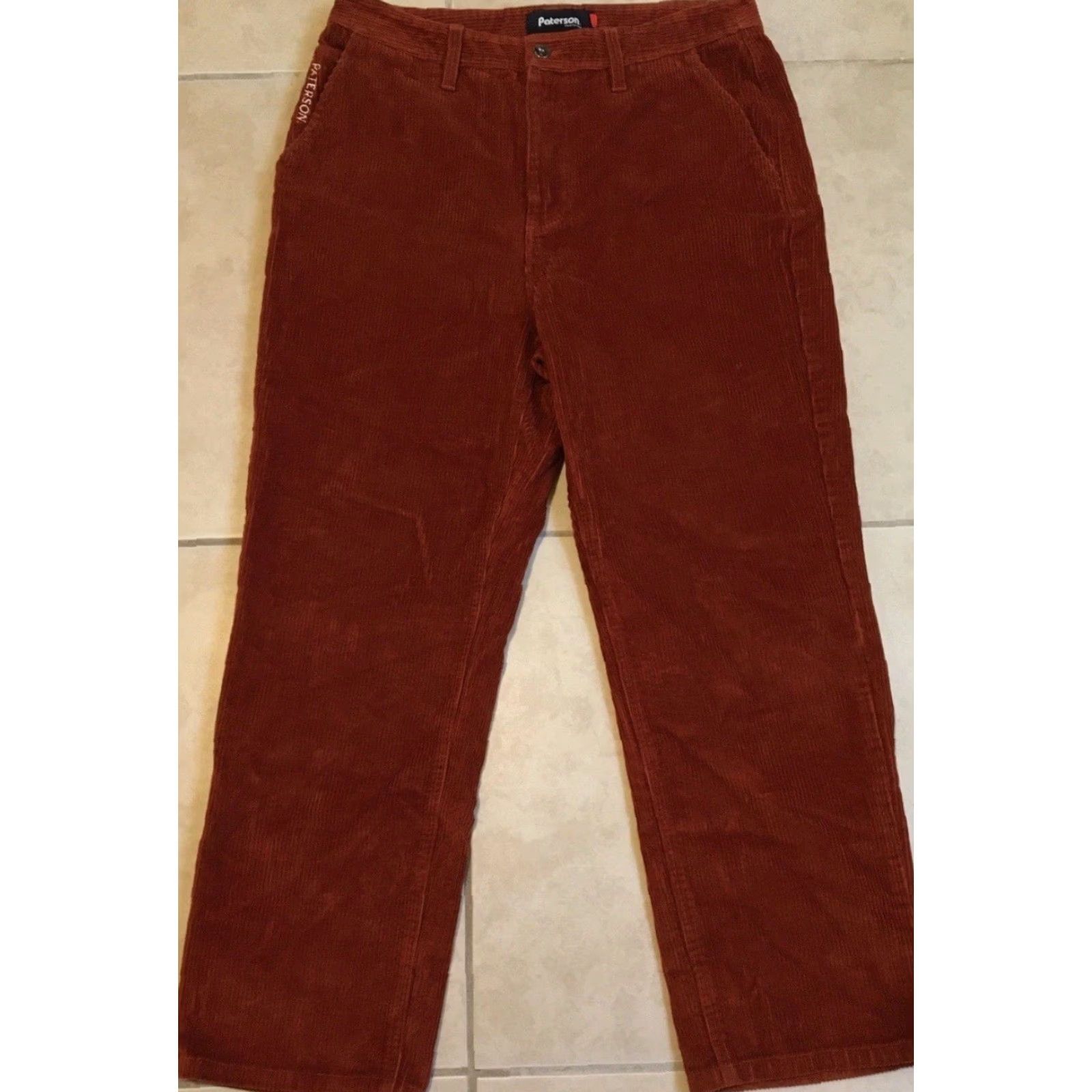 Vintage Paterson League Corduroy Pants 30 Brown Polar Skate Co Men Pants 30 Corduroy Chino Vintage 80s 90s Skateboarding Big Boy Mens Size US 30 / EU 46 - 2 Thumbnail