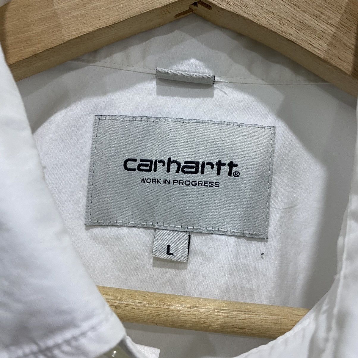 Carhartt Wip CARHARTT WIP White S/S Wesley Shirt - 100% Cotton Workwear Size US L / EU 52-54 / 3 - 9 Thumbnail