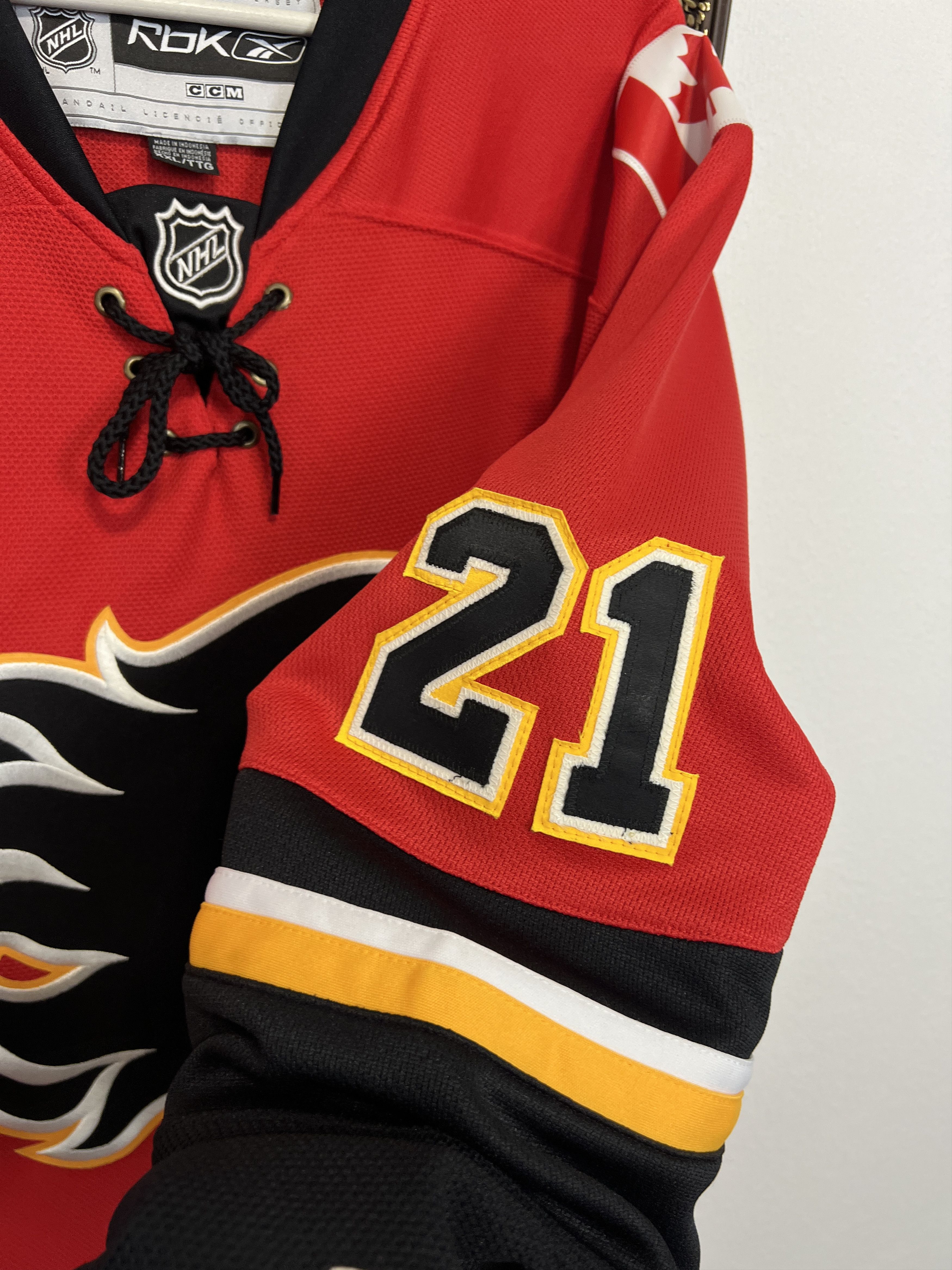Reebok Calgary Flames NHL Jersey CCM #21 Jokinen Ice Hockey Trikot Size US XXL / EU 58 / 5 - 8 Thumbnail