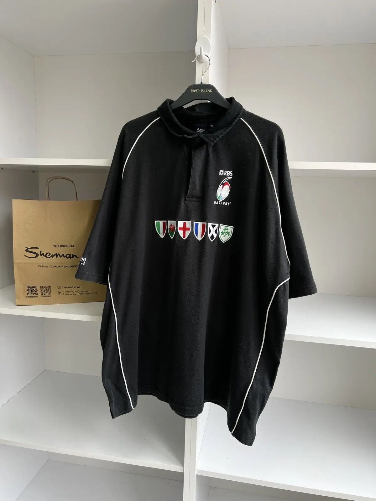 Vintage Vintage RBS Six Nations Rugby Cotton Traders polo tee Size US XXL / EU 58 / 5 - 2 Thumbnail