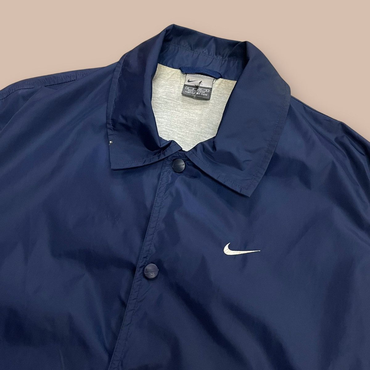 Nike OG 2000's Nike Navy Nylon Jacket Size US S / EU 44-46 / 1 - 4 Thumbnail