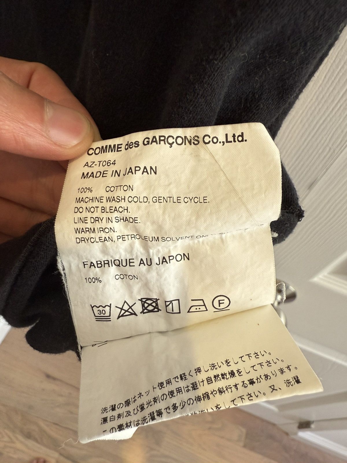 Comme des Garcons × Comme des Garcons PLAY Comme des Garçons black tshirt Size US XL / EU 56 / 4 - 2 Thumbnail