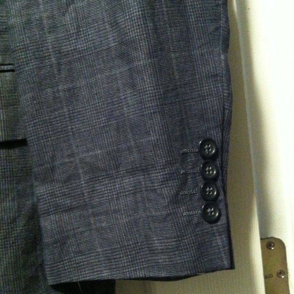 Tasso Elba TASSO ELBA MENS NEW BLUE 100%LINEN SPORT COAT BLAZER XL Size US XL / EU 56 / 4 - 7 Thumbnail
