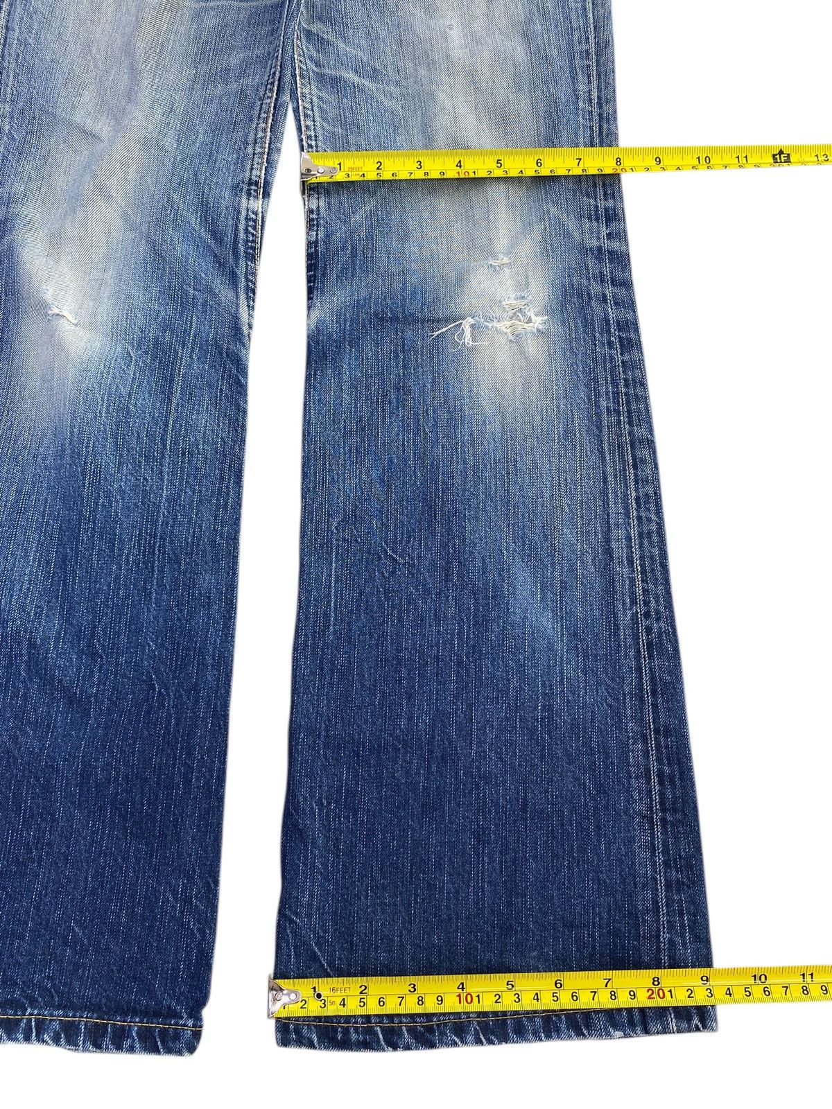 Edwin Edwin Blue Trip Whiskers Faded Wash Style Bootcut Jeans Size US 30 / EU 46 - 8 Thumbnail