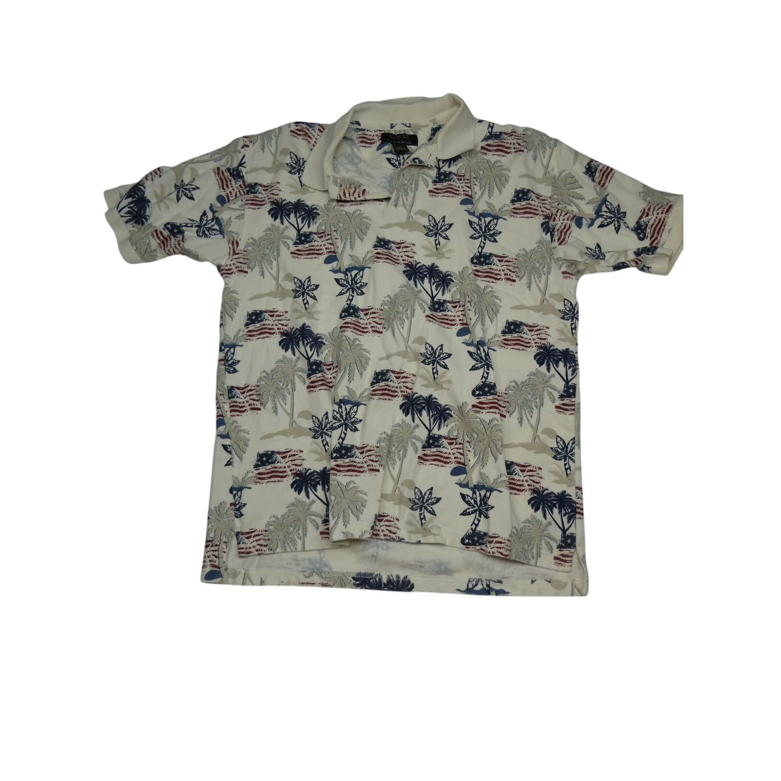 Croft & Barrow C&B sport Croft & Barrow American Flag polo shirt, large Size US L / EU 52-54 / 3 - 1 Thumbnail