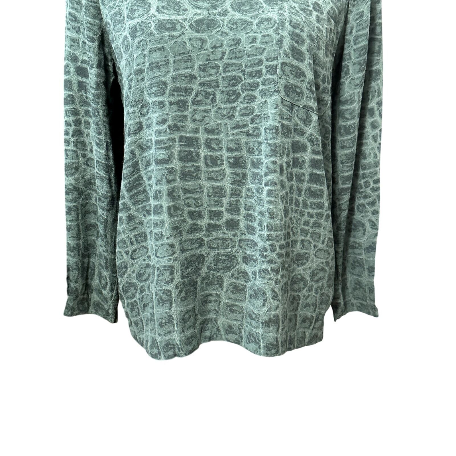 French Connection French Connection Tunic Top Long Sleeve Crocodile Gray W 6 Size M / US 6-8 / IT 42-44 - 3 Thumbnail