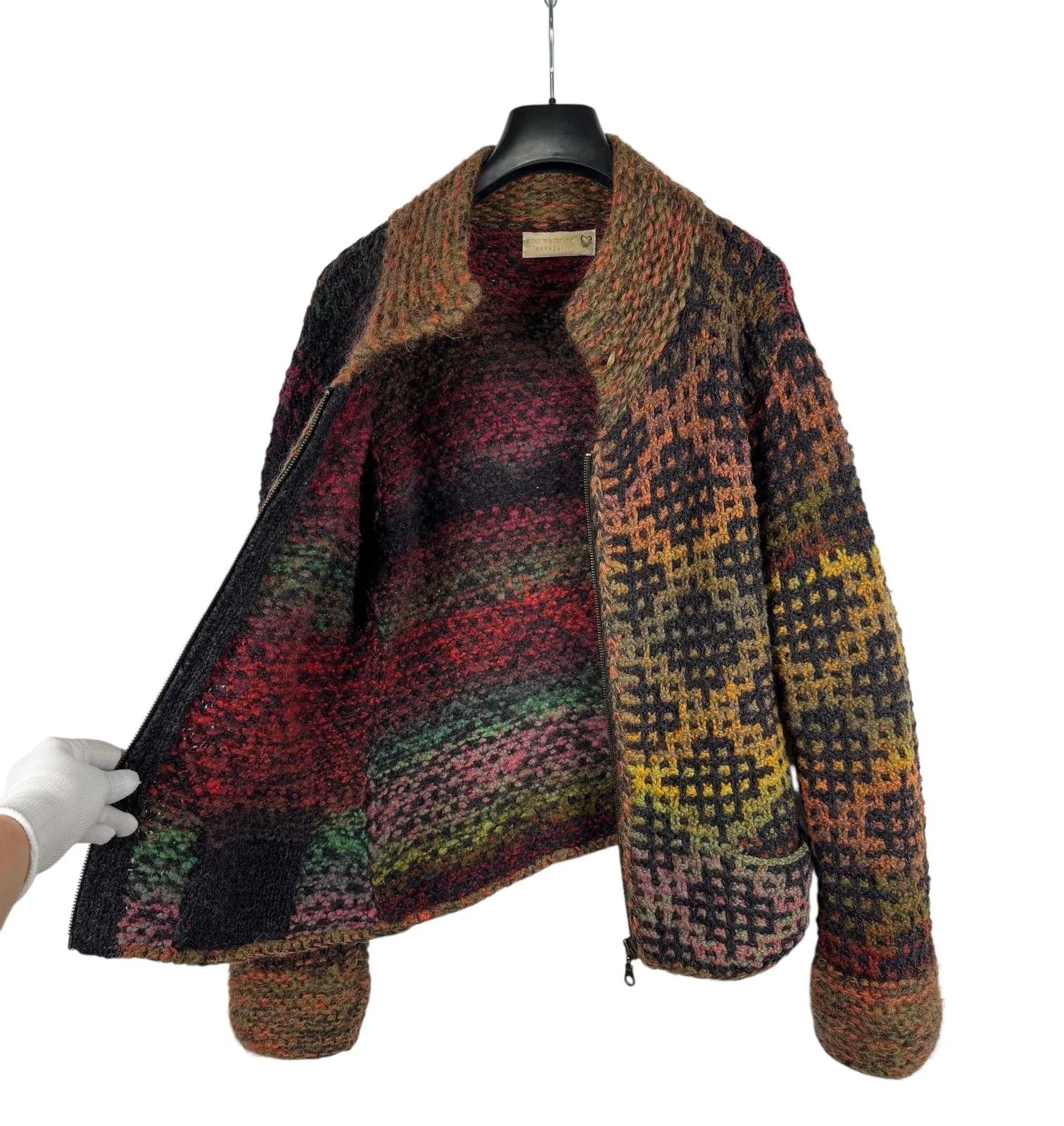 Other Edel Macbride Donegal Knit Cardigan Wool Silk Ireland Size XL / US 12-14 / IT 48-50 - 9 Thumbnail
