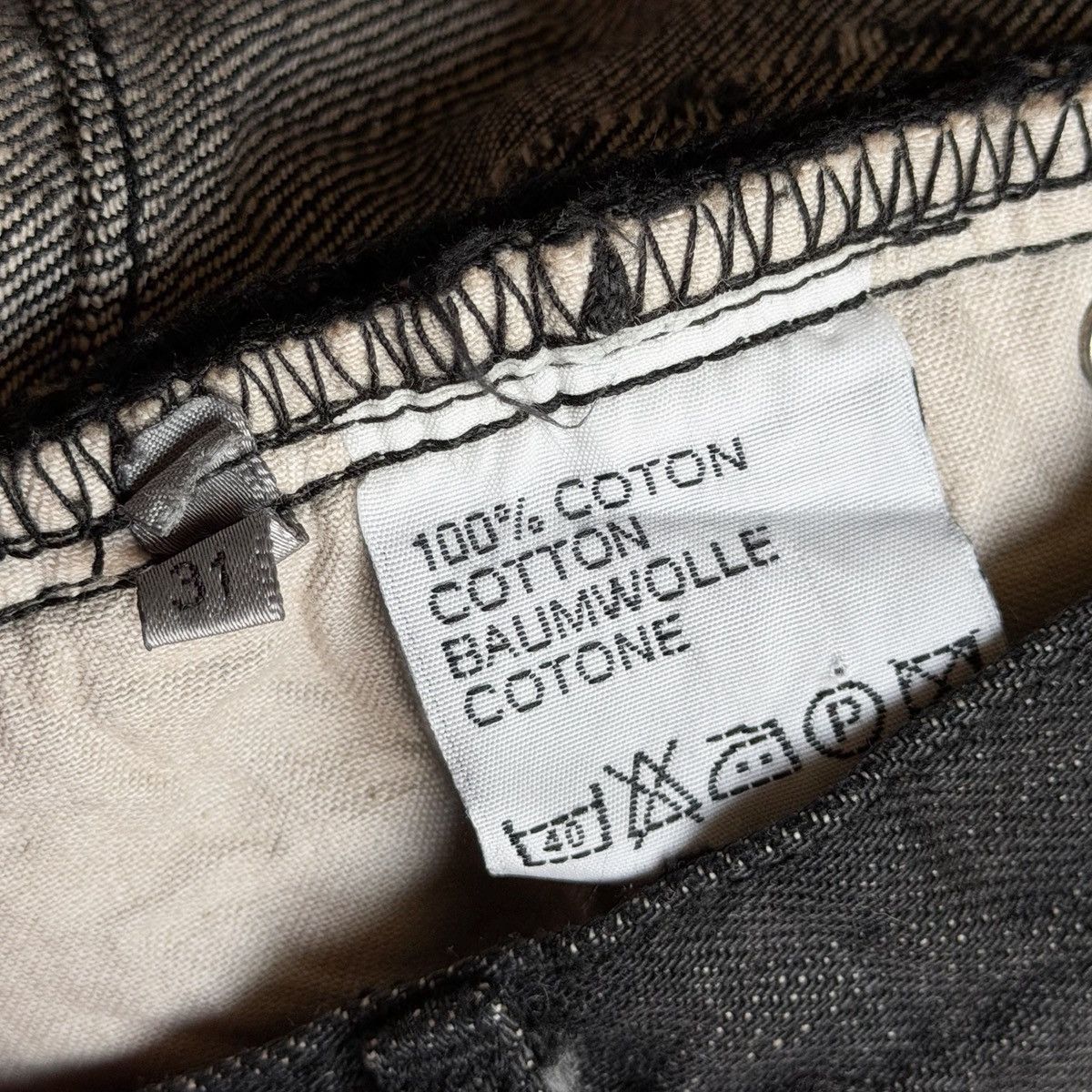 Dior Dior RUNWAY Hedi Era AW03 “Luster” Ash Clawmark MIJ Denim Size US 33 - 19 Thumbnail