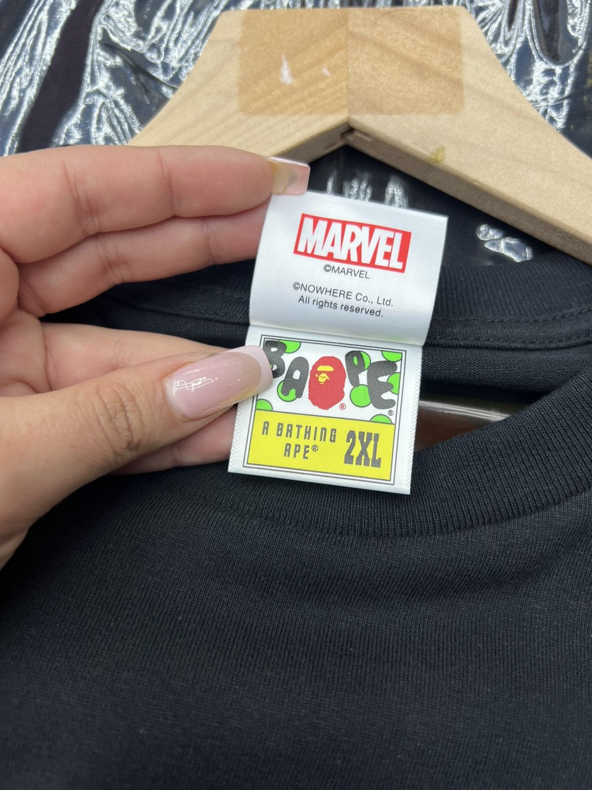 Bape Bape x Marvel Comic Raccoon Tee Size US XXL / EU 58 / 5 - 9 Thumbnail