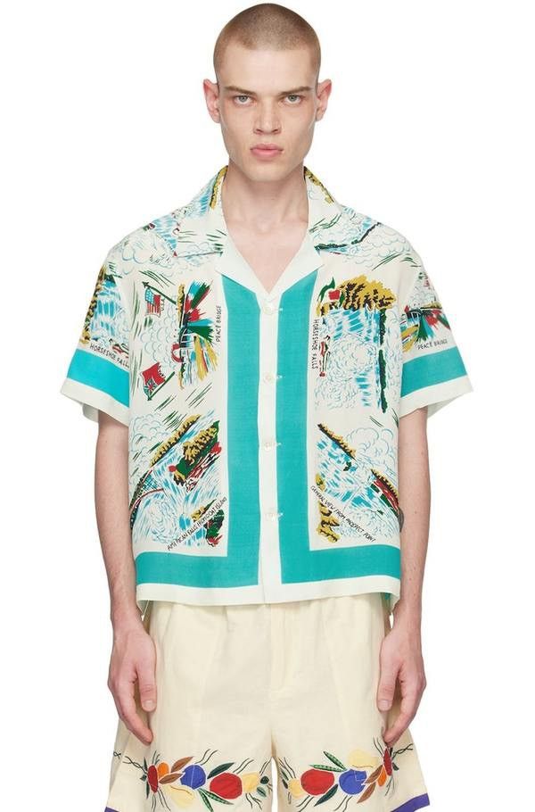 Bode BODE SS23 Niagara Souvenir SS Silk Shirt S/M - NWT Ltd Ed Size US M / EU 48-50 / 2 - 2 Thumbnail