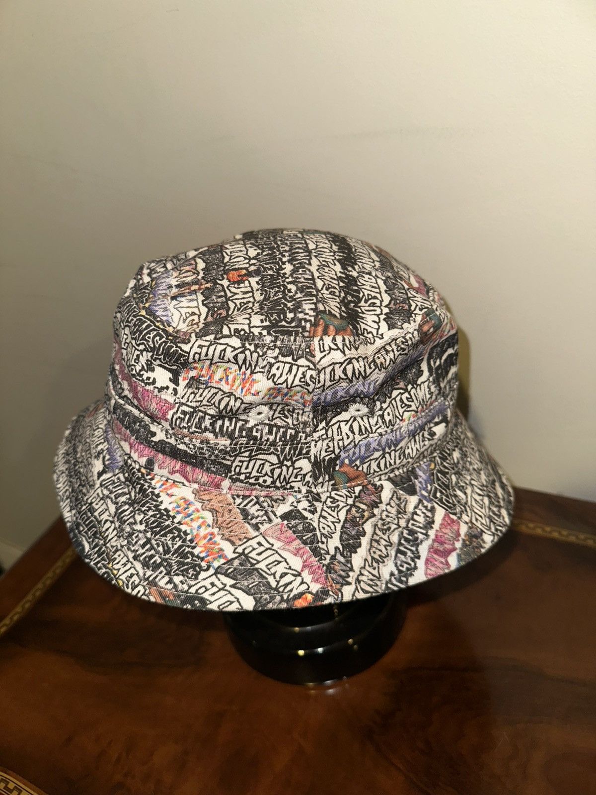 Fucking Awesome Fucking awesome all over logo bucket hat Size ONE SIZE - 2 Thumbnail