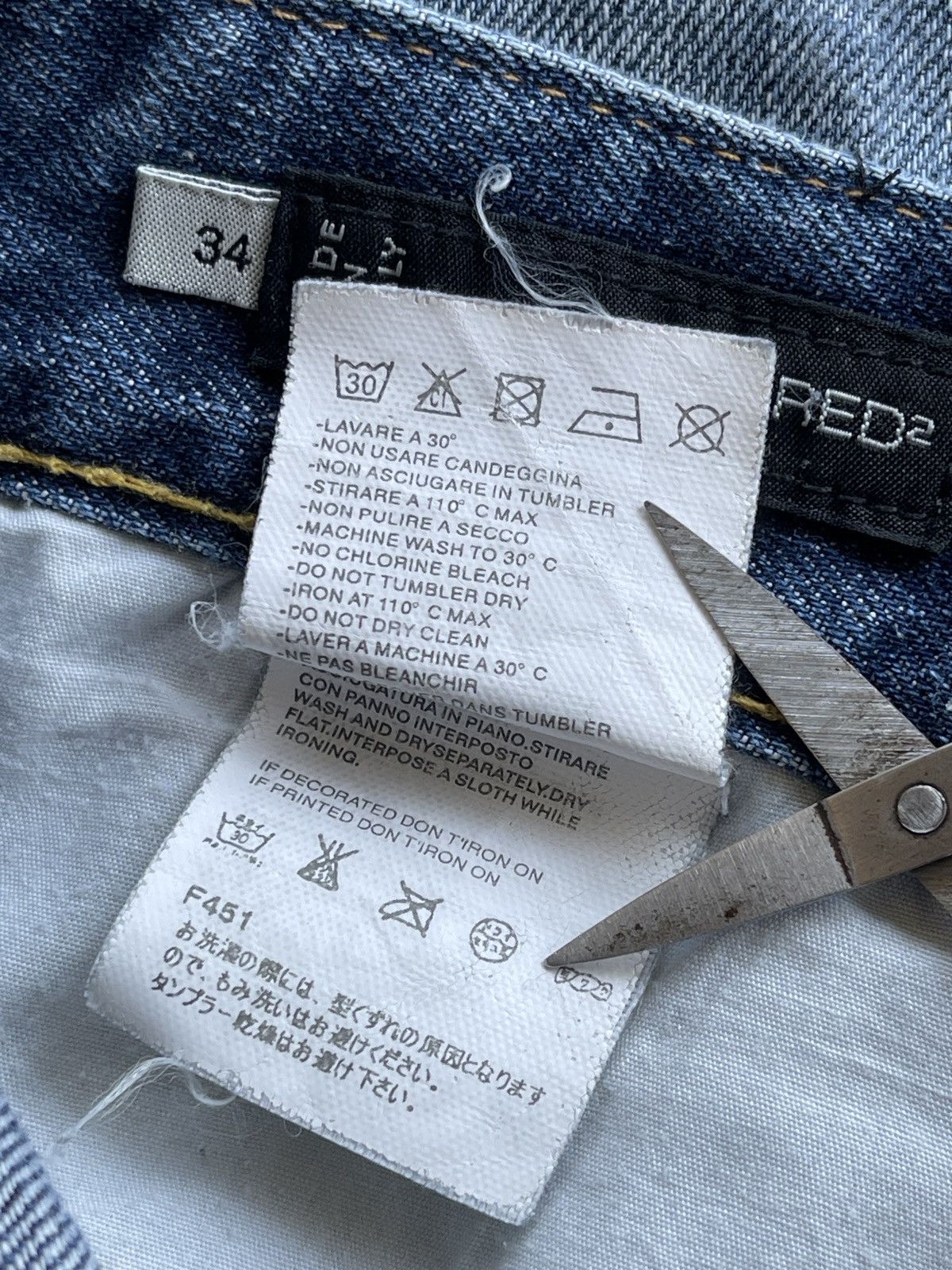 Dsquared2 Dsquared2 Distressed Denim Size US 34 / EU 50 - 17 Thumbnail
