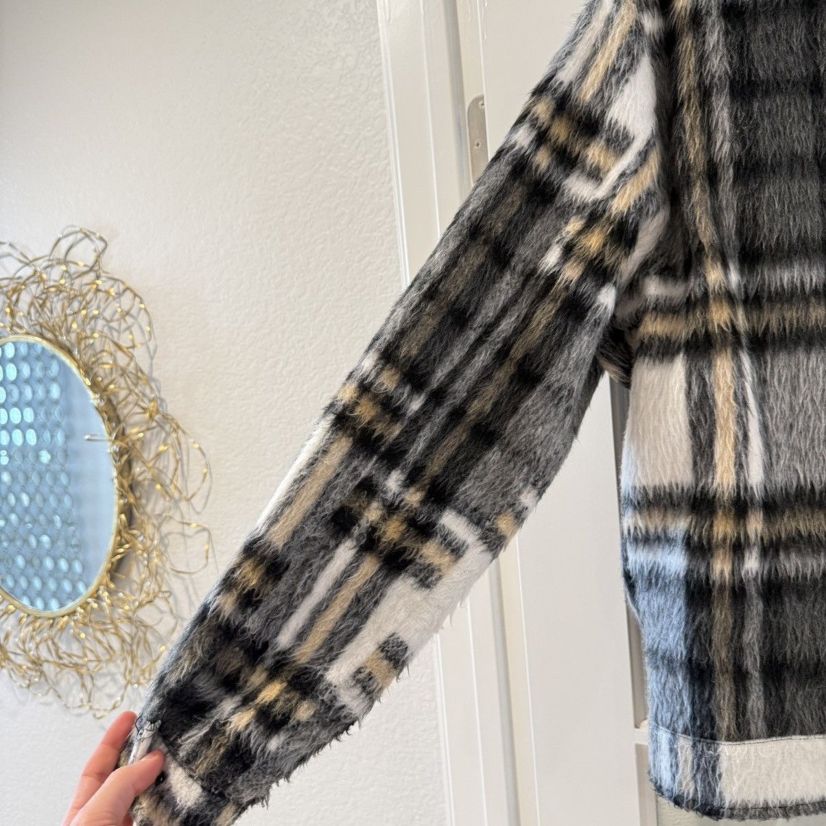 Forever 21 Forever 21 Men's Jacket Plaid Brushed Mohair Size Small Size US S / EU 44-46 / 1 - 10 Thumbnail
