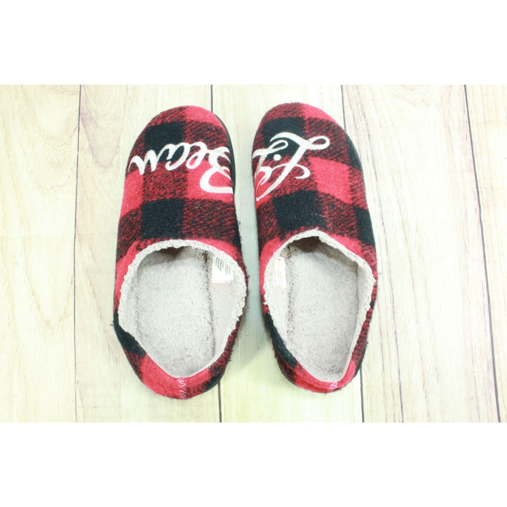 L.L. Bean LL Bean Red Wool Buffalo Check Slipper Scuffs Women's Size 7 Size US 7 / IT 37 - 7 Thumbnail