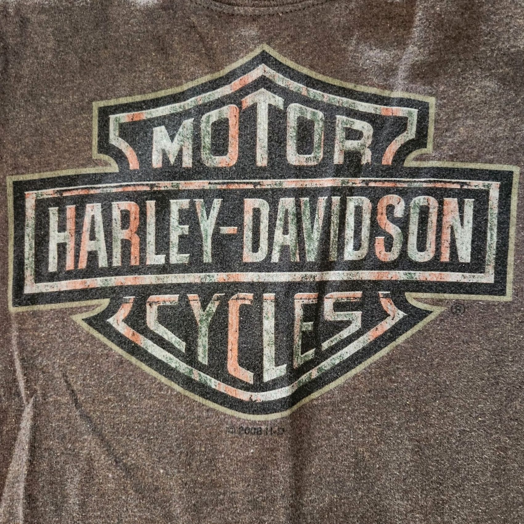 Harley Davidson Harley-Davidson Shirt Graphic Print Brown Logo Mens Large Regular Crew Neck Long Sleeve Vintage No Size US S / EU 44-46 / 1 - 2 Thumbnail