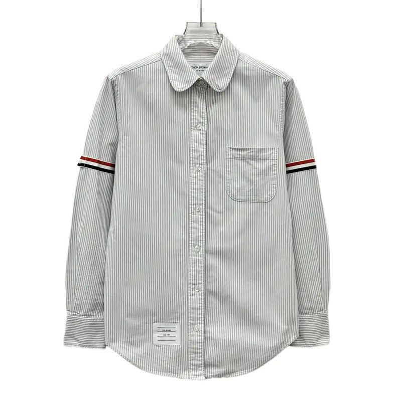 Thom Browne Thom Browne Striped Cotton Women's Shirt 0089 Size ONE SIZE - 1 Thumbnail