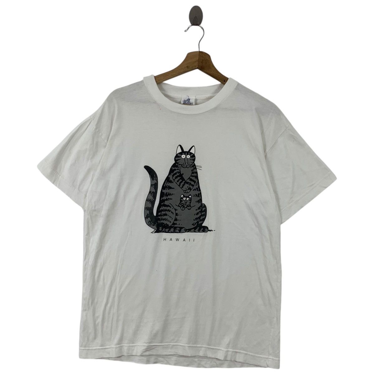 Vintage Vintage 90’ B. KLIBAN Cats Hunting Hawaii Tee Shirt Top Size US M / EU 48-50 / 2 - 1 Thumbnail
