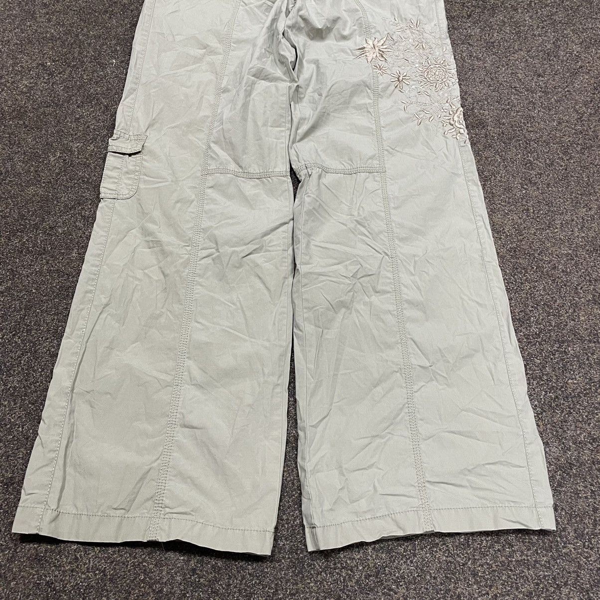 Vintage Vintage Y2K Baggy Cargo Pants Parachute Streetwear Washed 35 Size 35" - 2 Thumbnail