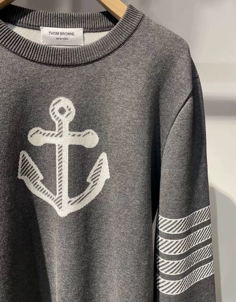 Thom Browne Thom Browne Ship anchor knit sweater Size US L / EU 52-54 / 3 - 5 Thumbnail