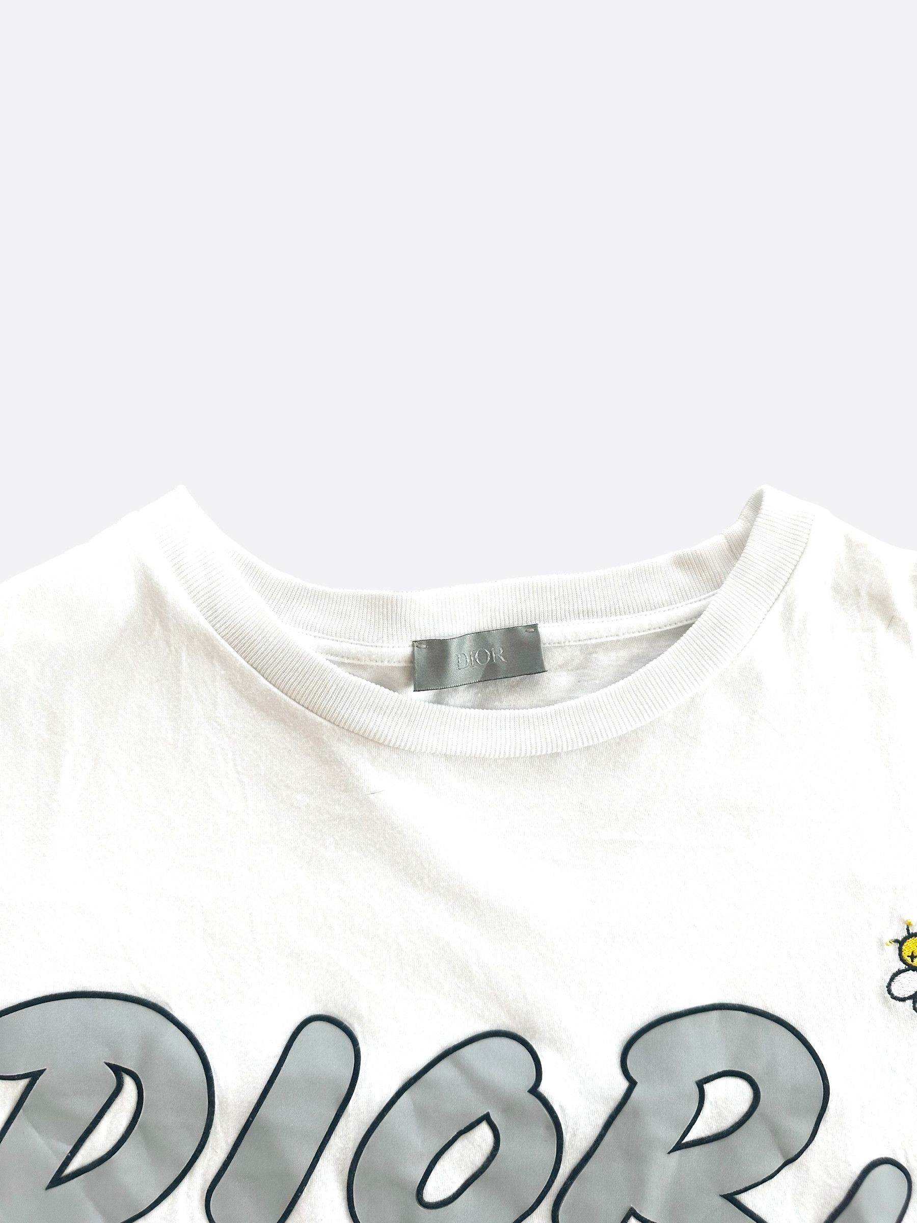 Dior × Kaws Kaws White & Grey Logo T-Shirt Size US M / EU 48-50 / 2 - 3 Thumbnail
