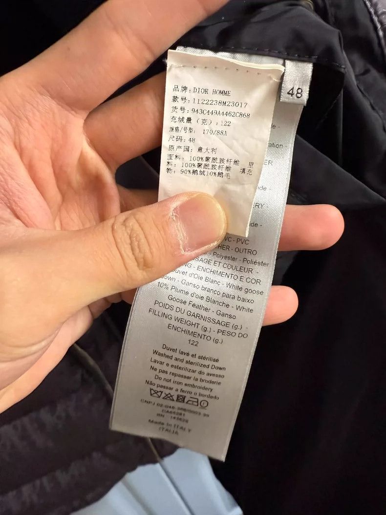 Dior Dior Logo Puffer Jacket in Gray-2506 Size US L / EU 52-54 / 3 - 5 Thumbnail