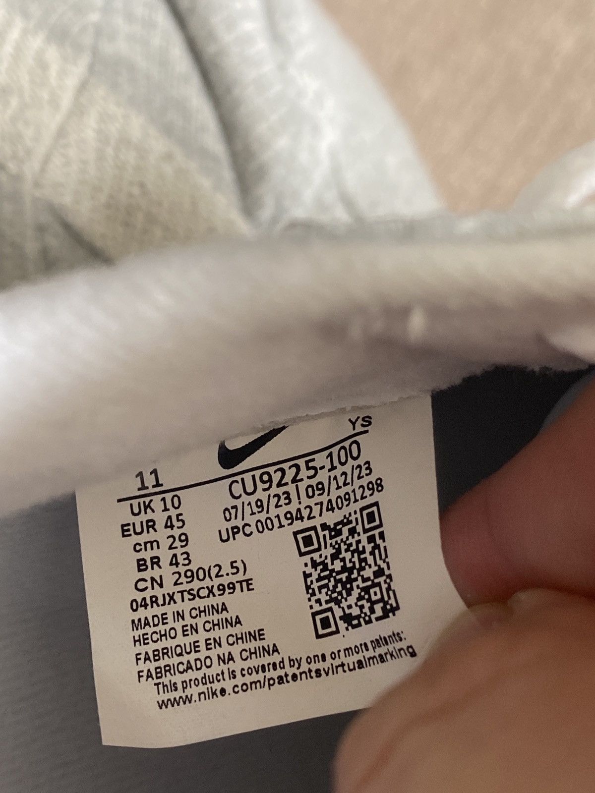 Nike × Supreme Supreme Air Force 1 white Size US 11 / EU 44 - 3 Thumbnail