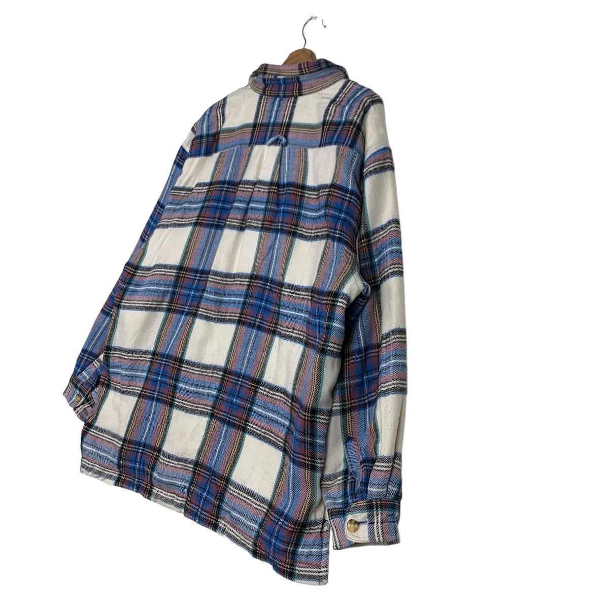Flannel CALAJA Checked Plaid Tartan Sherpa Heavy Flannel #0333-C15 Size US XL / EU 56 / 4 - 9 Thumbnail