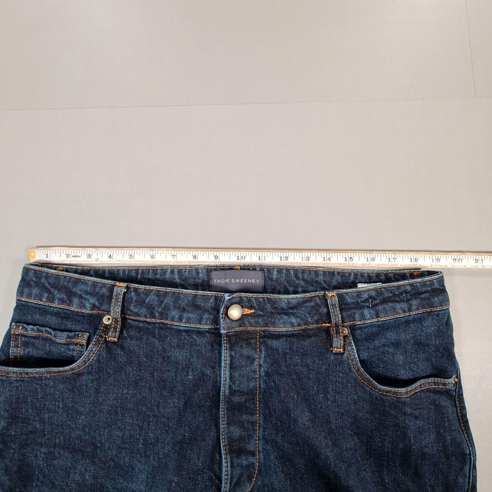 Thom Sweeney Thom Sweeney Jeans Blue W38 L29 Slim Denim Italy Slim Fit 5-Pocket Design Men Size US 38 / EU 54 - 6 Thumbnail