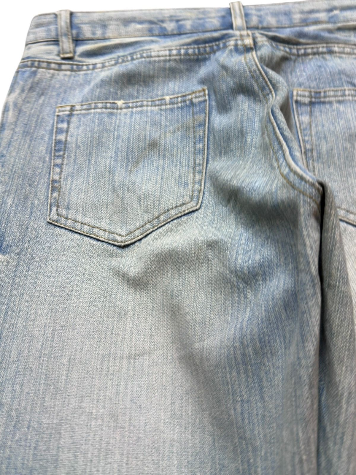 Other Vintage Japanese Brand Faded Grunge Distressed Denim Size US 34 / EU 50 - 8 Thumbnail