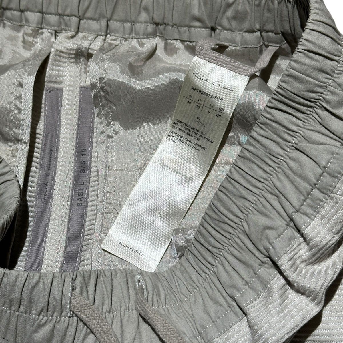 Rick Owens FW19 Babel silk/cotton zippered pants Size US 31 - 4 Thumbnail