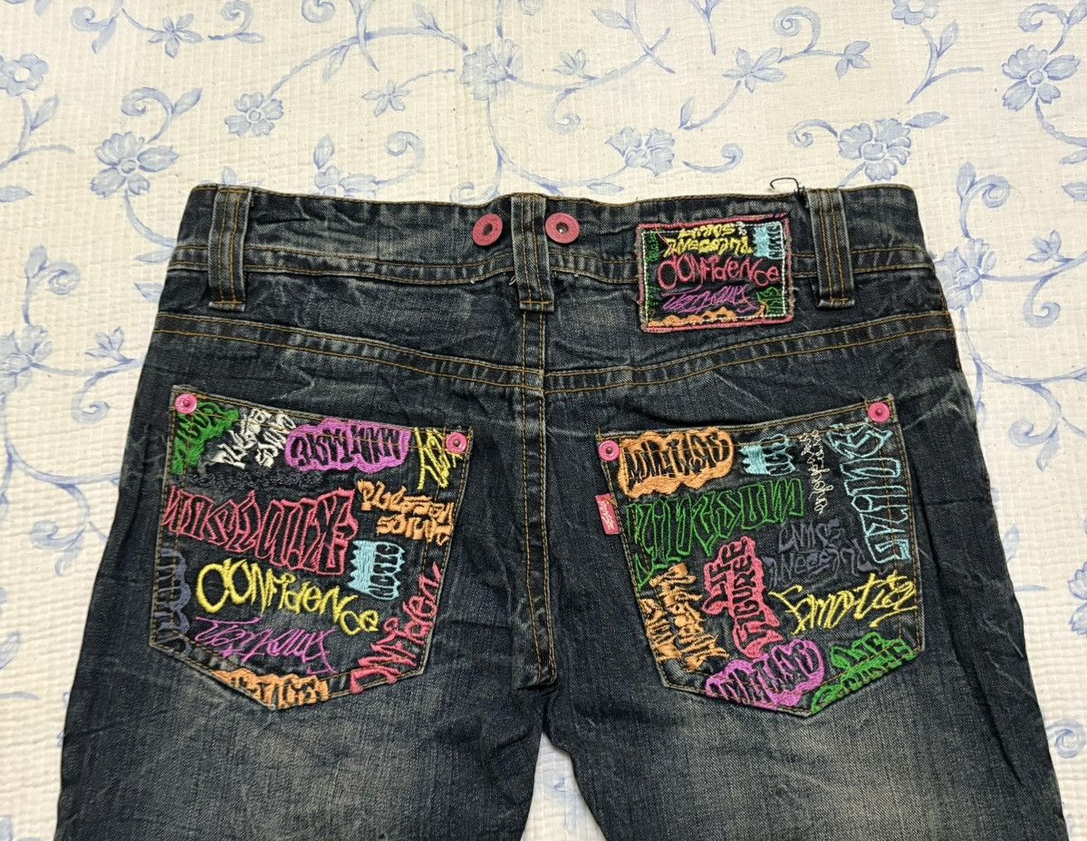 Japanese Brand Japanese Confidence Streetwear Distressed Denim Size US 32 / EU 48 - 15 Thumbnail