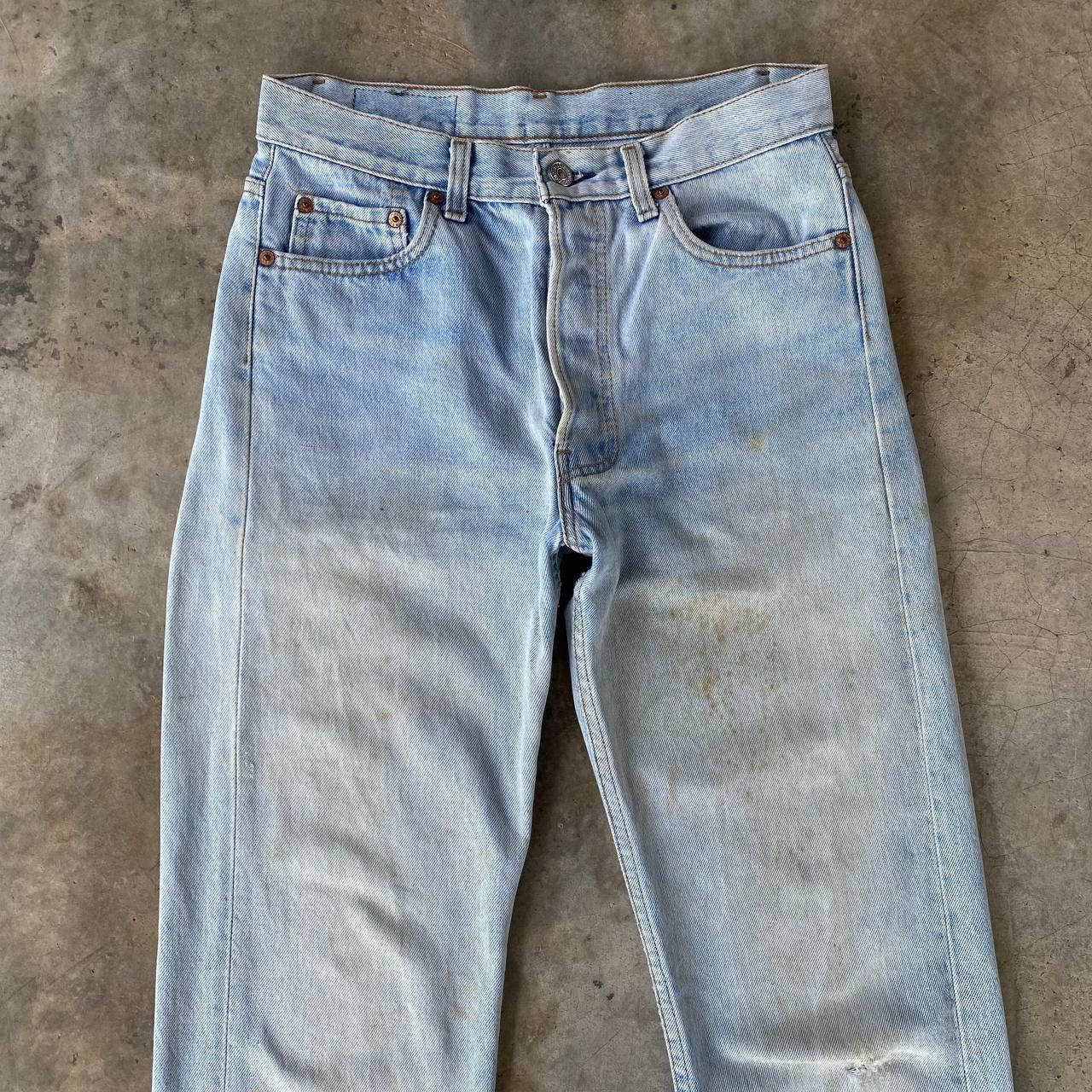 Levi's Vintage Clothing Vintage 90s Levi's 501 Distressed Dirty Wash Faded Grunge Size US 29 - 4 Thumbnail