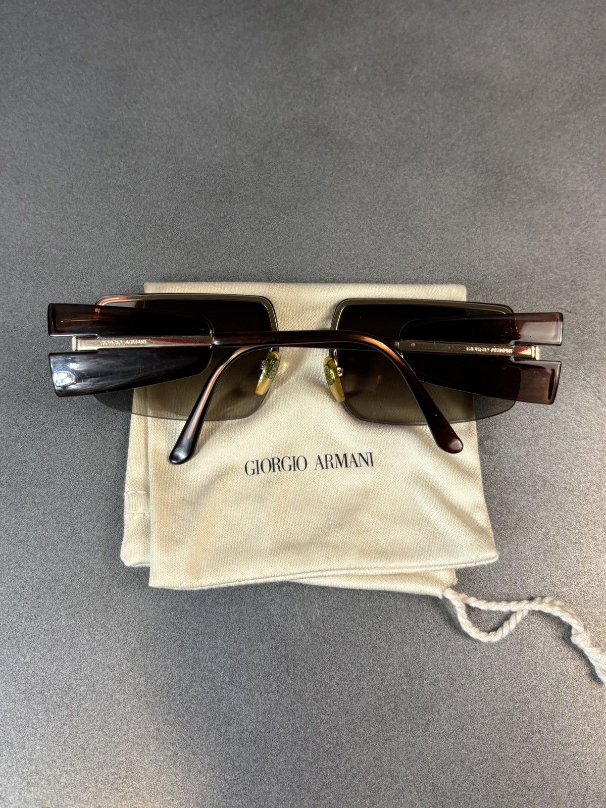 Giorgio Armani 2001 Giorgio Armani Sunglasses GA 1525 1990s Vintage Sides Size ONE SIZE - 8 Thumbnail