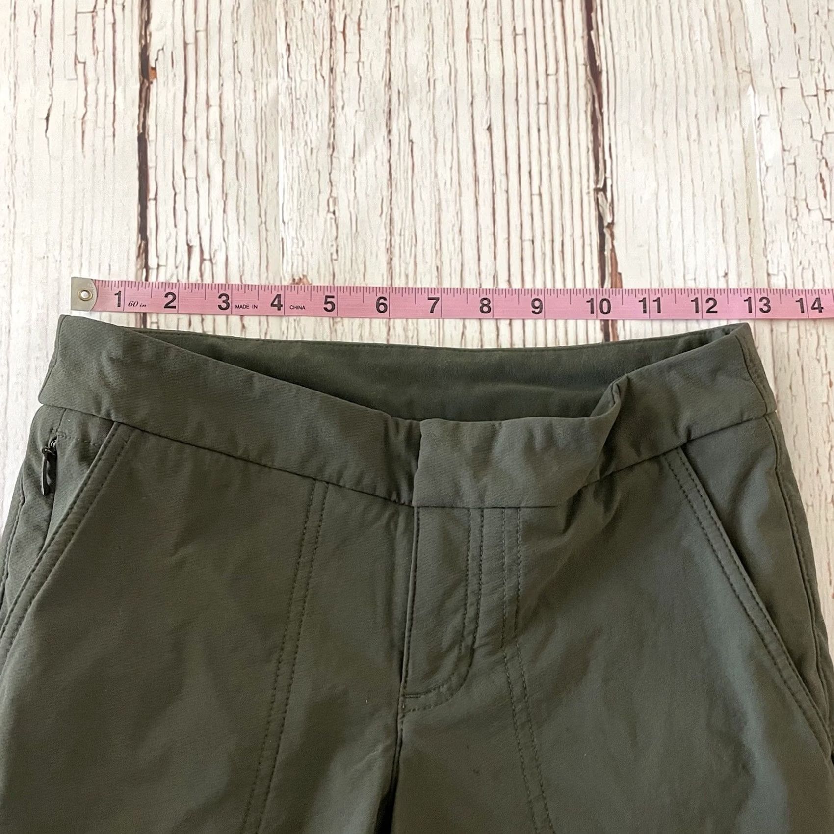 Athleta Athleta Nylon Hiking Pants Women's 0 Green Outdoor Casual Athletic Nylon Pants Women 0 Green Size 25" / US 0 / IT 36 - 3 Thumbnail