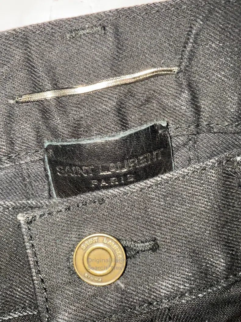 Saint Laurent Paris Saint Laurent Paris Washed Ripped Denim Jeans Size 32 i Size US 32 / EU 48 - 4 Thumbnail