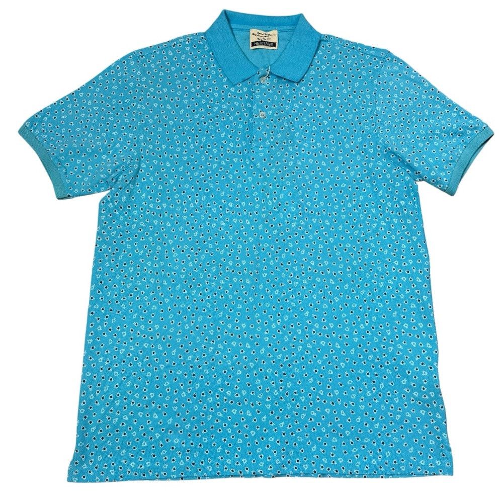 Other NWT New Heritage Blue Cotton Polo Shirt Made In Italy Size Size US M / EU 48-50 / 2 - 3 Thumbnail