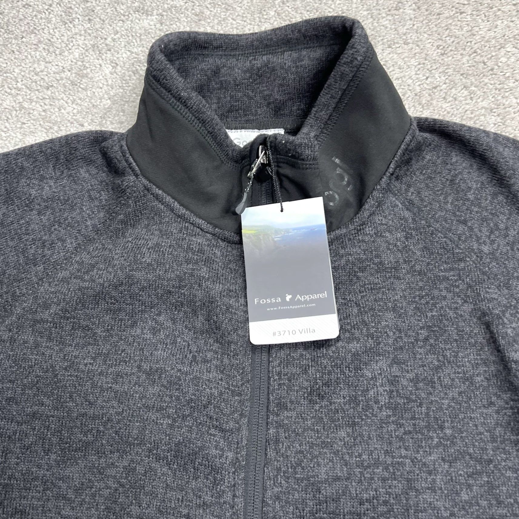 Vintage Fossa Jacket Gray XL Fleece Lined Villa Stand-Up Zip Pockets NWT Men’s Regular City Classic Outdoor Casual Golf Running Hiking Skiing? Size US XL / EU 56 / 4 - 3 Thumbnail
