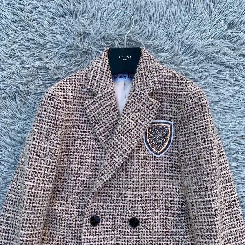 Dior Dior Woven badge, woollen coat Size XS / US 0-2 / IT 36-38 - 3 Thumbnail