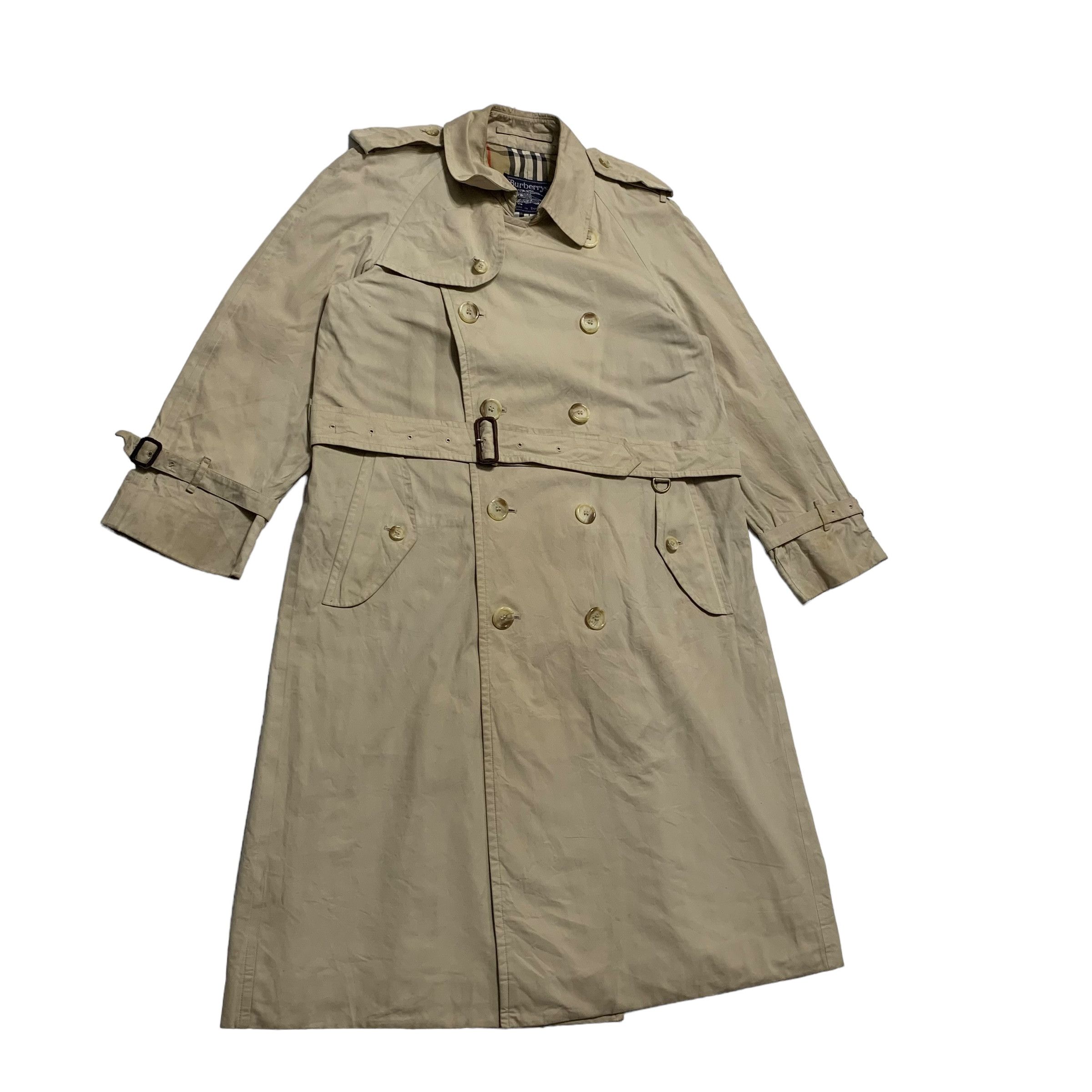 Burberry Vintage Burberrys Double Breast Trench Coat Made In England Size US M / EU 48-50 / 2 - 2 Thumbnail
