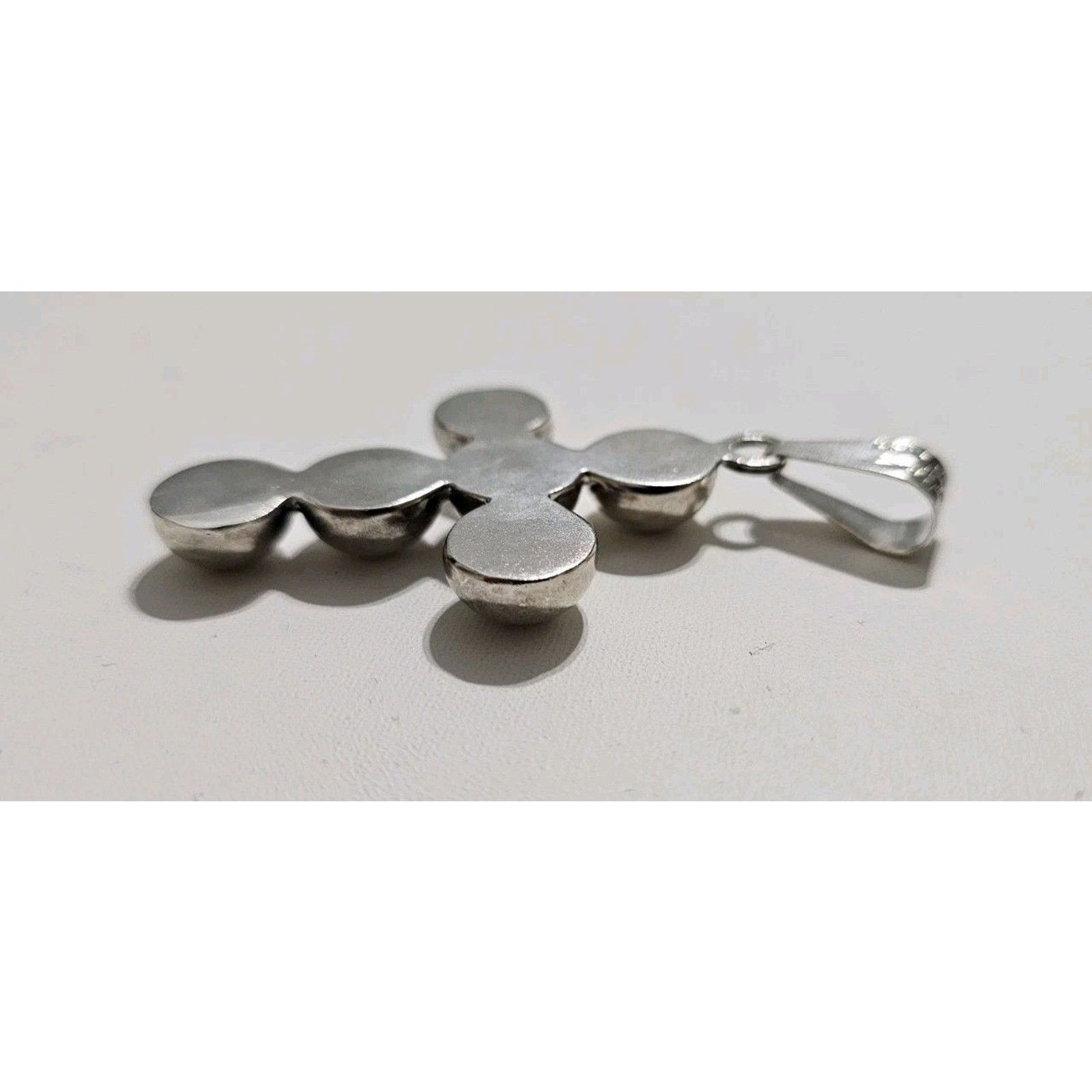 Other Chunky Sterling Silver Cross 925 Silver Cross Statement Size ONE SIZE - 6 Thumbnail
