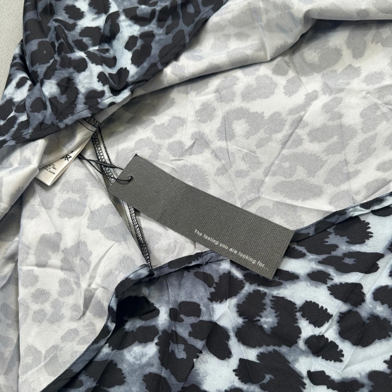 Other S.Deer Skirt L Womens Gray Black White Leopard Print Size 36" / US 14 / IT 50 - 8 Thumbnail