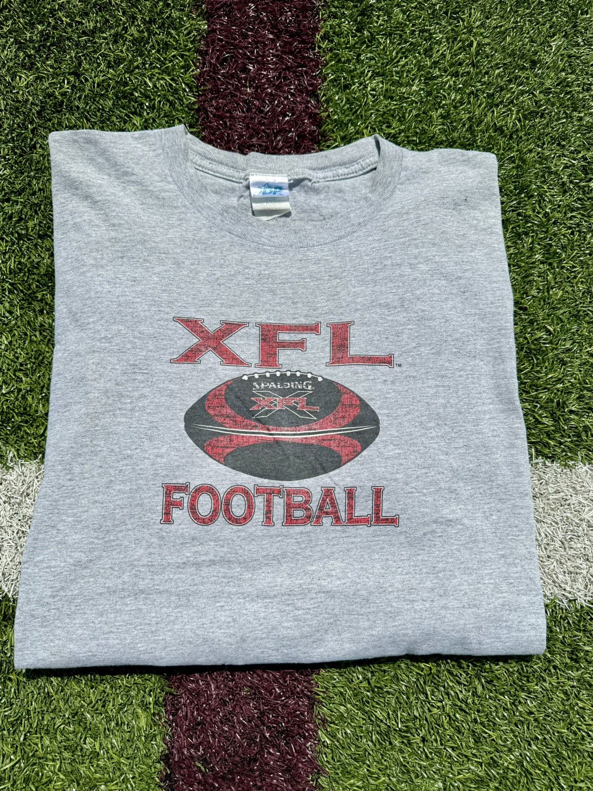 Drew Pearson × Vintage 2001 XFL Drew Pearson Vintage WWF Wrestling Football T-Shirt Size US XL / EU 56 / 4 - 1 Thumbnail