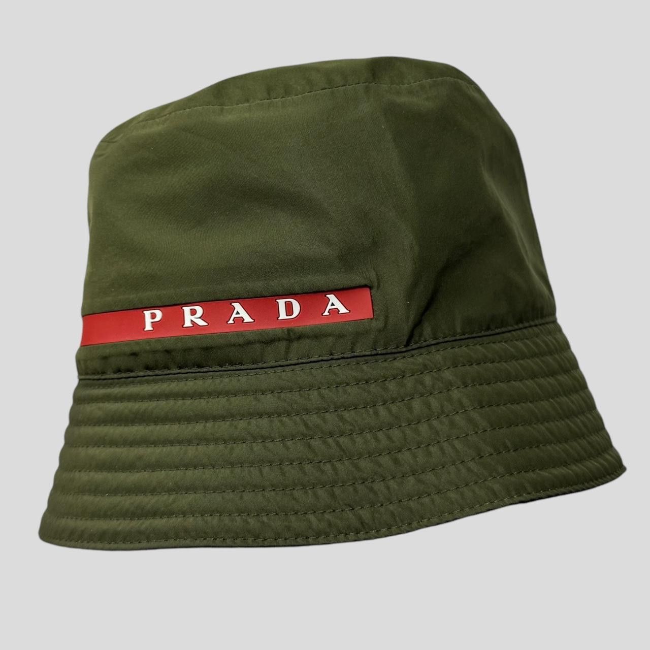 Prada Prada Linea Rossa Technical Nylon Bucket Hat - M Size ONE SIZE - 2 Thumbnail