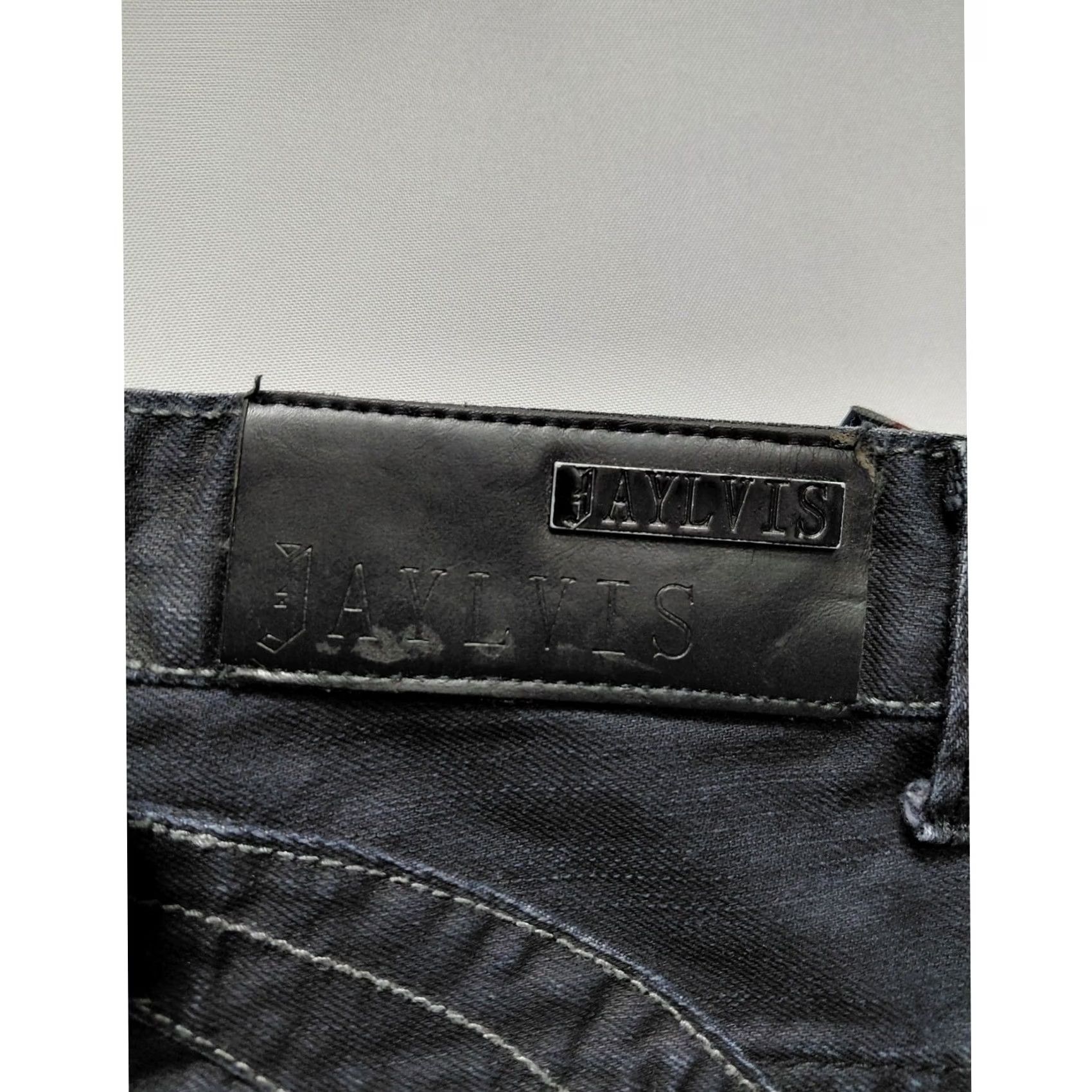 Vintage Jaylvis Jeans Black Cotton Pants Solid Denim Size 36 Mens Size US 36 / EU 52 - 7 Thumbnail