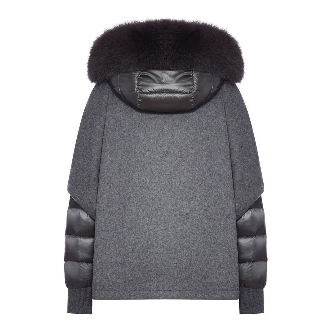 MooRER MOORER PEGASO-CWR Gray Down Jacket New & Authentic (Women's Size S / US 4 / IT 40 - 2 Thumbnail