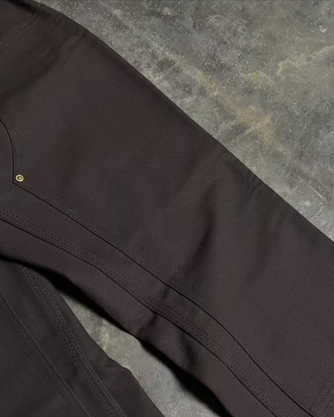 Carhartt Carhartt WIP Double Knee Pant – Tobacco (Rinsed) Size US 30 / EU 46 - 4 Thumbnail