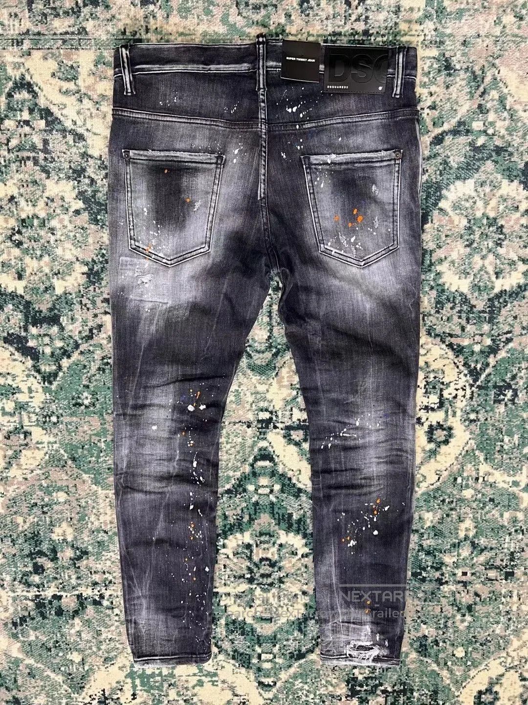 Dsquared2 dsquared2 black gray patchwork skinny jeans. Size US 34 / EU 50 - 2 Thumbnail