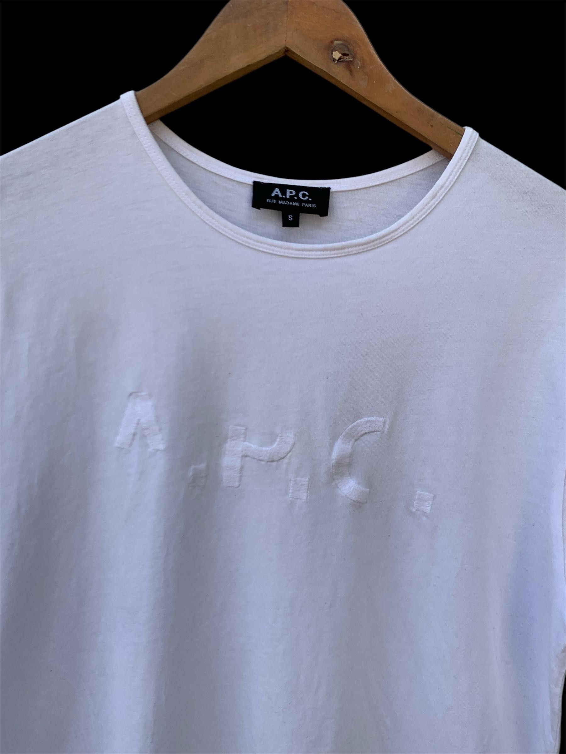A.P.C. Vintage A.P.C Paris White Tee Size US S / EU 44-46 / 1 - 4 Thumbnail