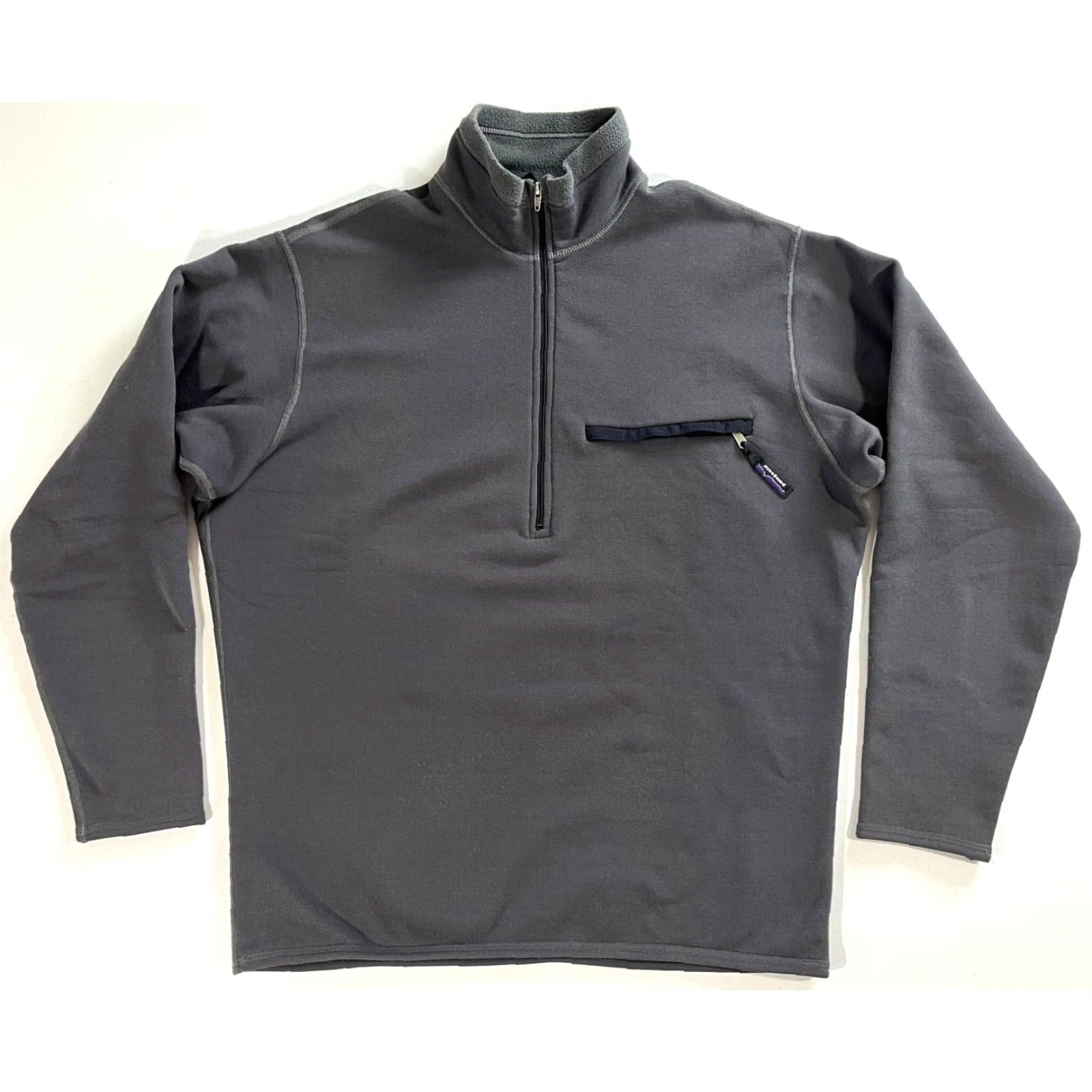 Patagonia VINTAGE Patagonia Men’s 1/4 Zip Long Sleeve Fleece Pullover Pullover Shirt Adult Large Gray Pockets Thermal Hiking Mens Size US L / EU 52-54 / 3 - 2 Thumbnail