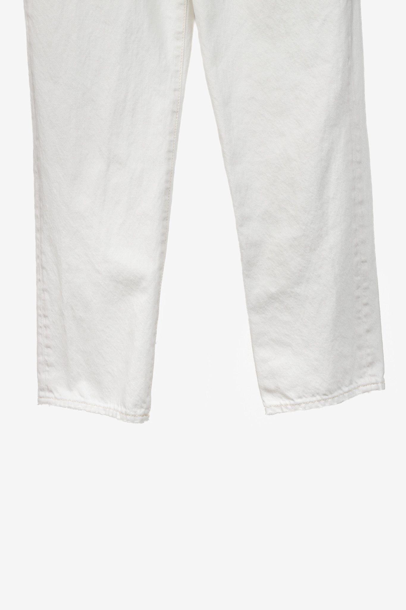 Acne Studios Acne Studios White Distressed High-waisted Jeans Size 28" / US 6 / IT 42 - 8 Thumbnail